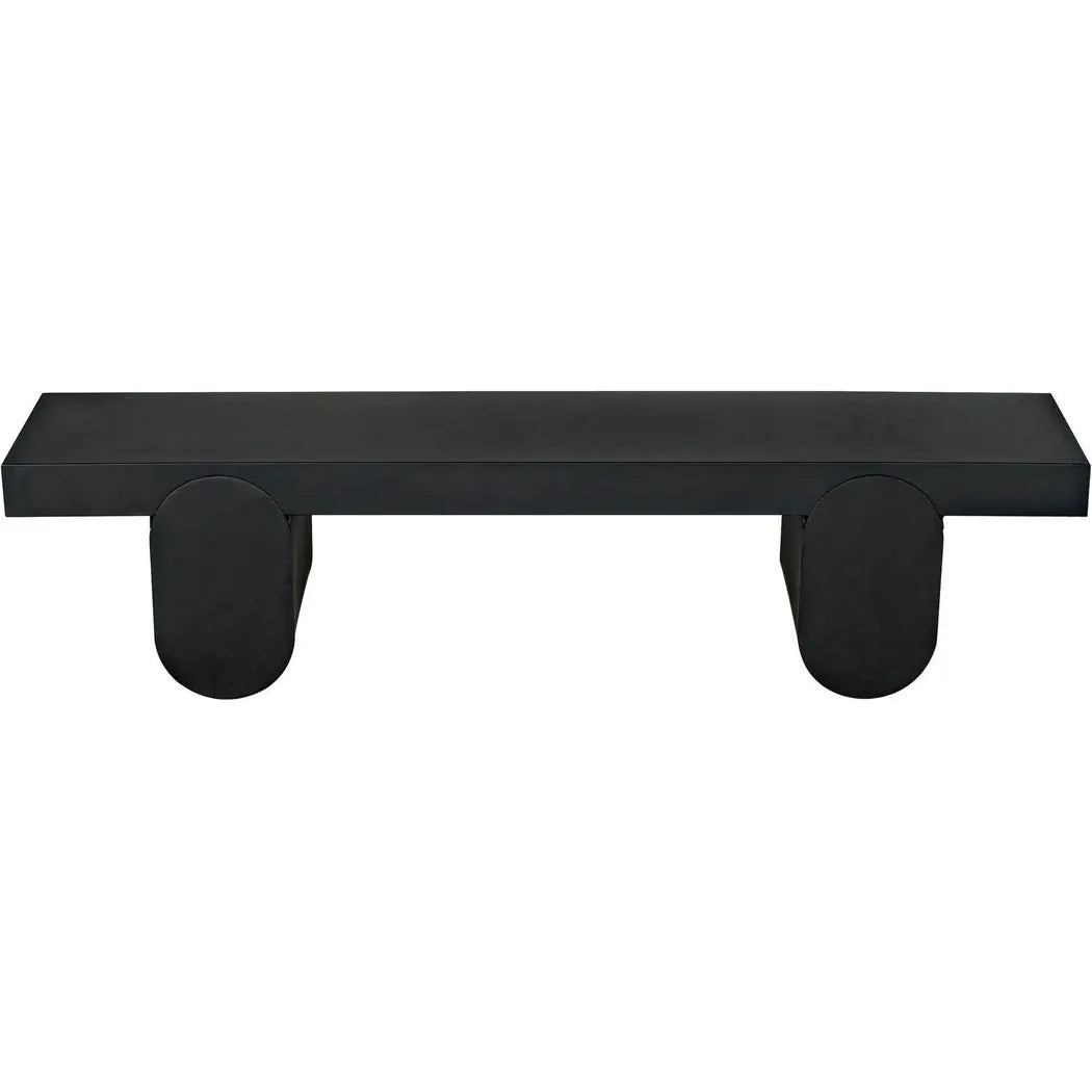 Evora Coffee Table, Black Metal