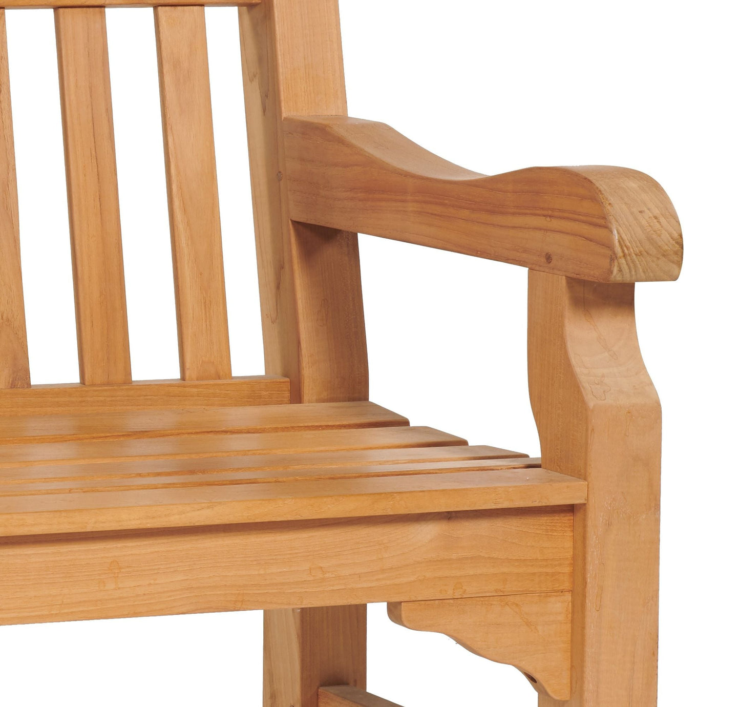 Exbury 3-Person Teak Outdoor Bench-Outdoor Benches-HiTeak-Sideboards and Things