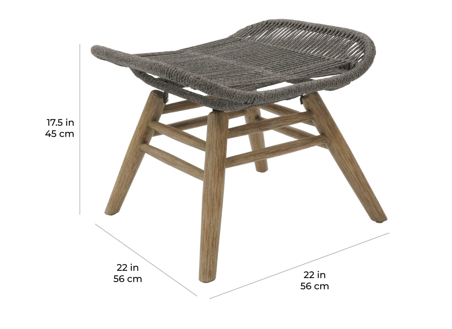 Seasonal Living Explorer Neptune Chair & Ottoman Outdoor Furniture