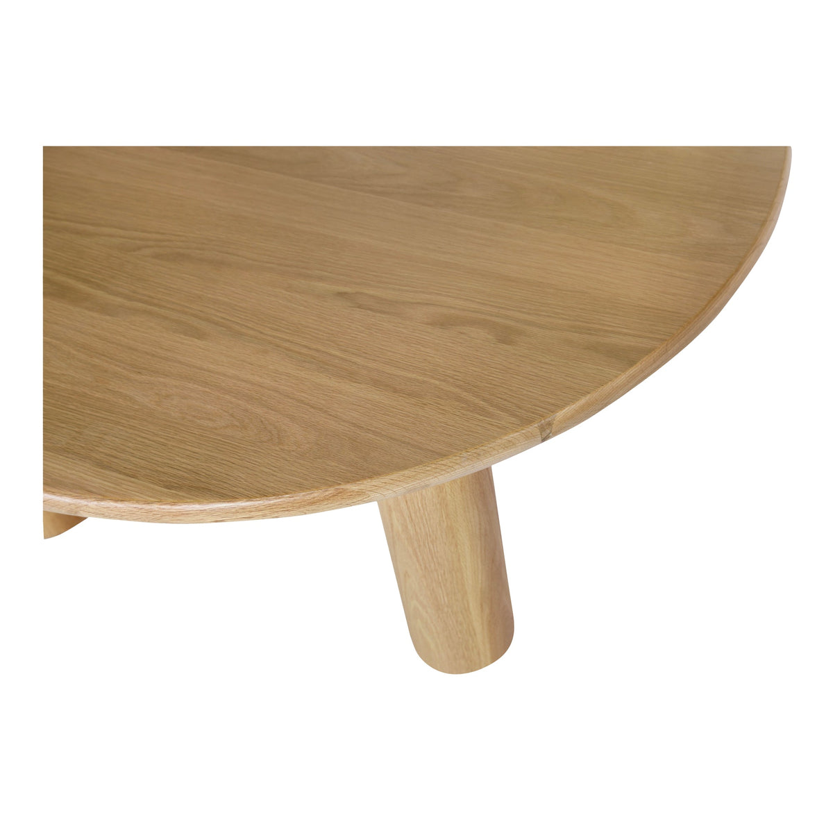 Moe's Home Milo Natural Solid Oak Round Dining Table