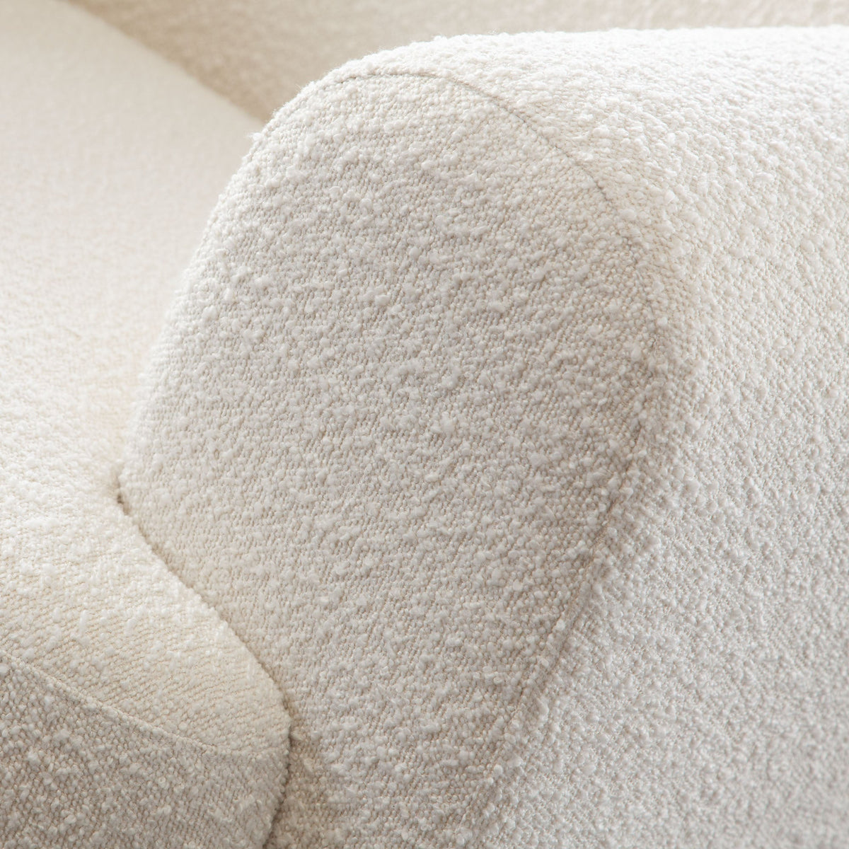 Diamond Sofa Form Ivory Boucle Fabric Arm Chair