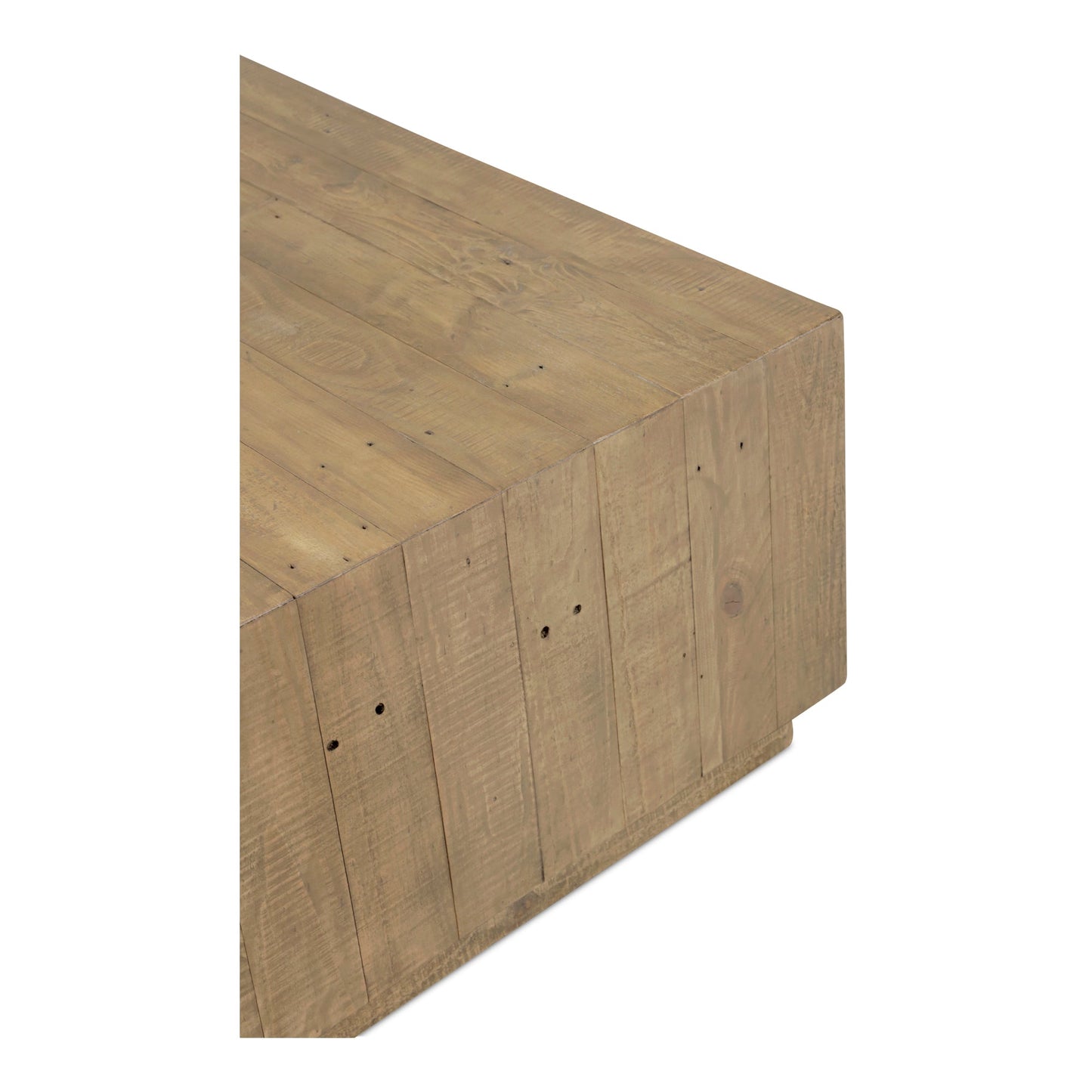 Moe's Home Jasper Reclaimed Pine Brown Rectangular Coffee Table