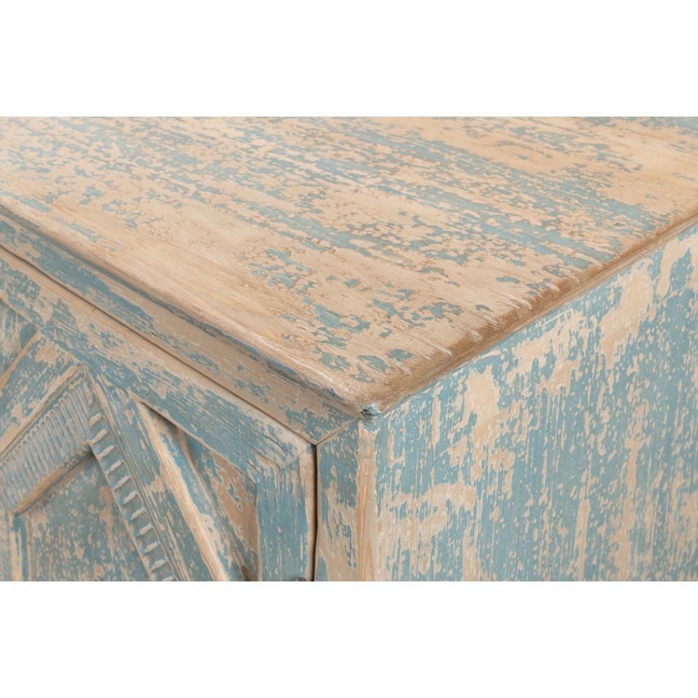 Four Diamonds Sideboard Blue-Sideboards-Sarreid-LOOMLAN