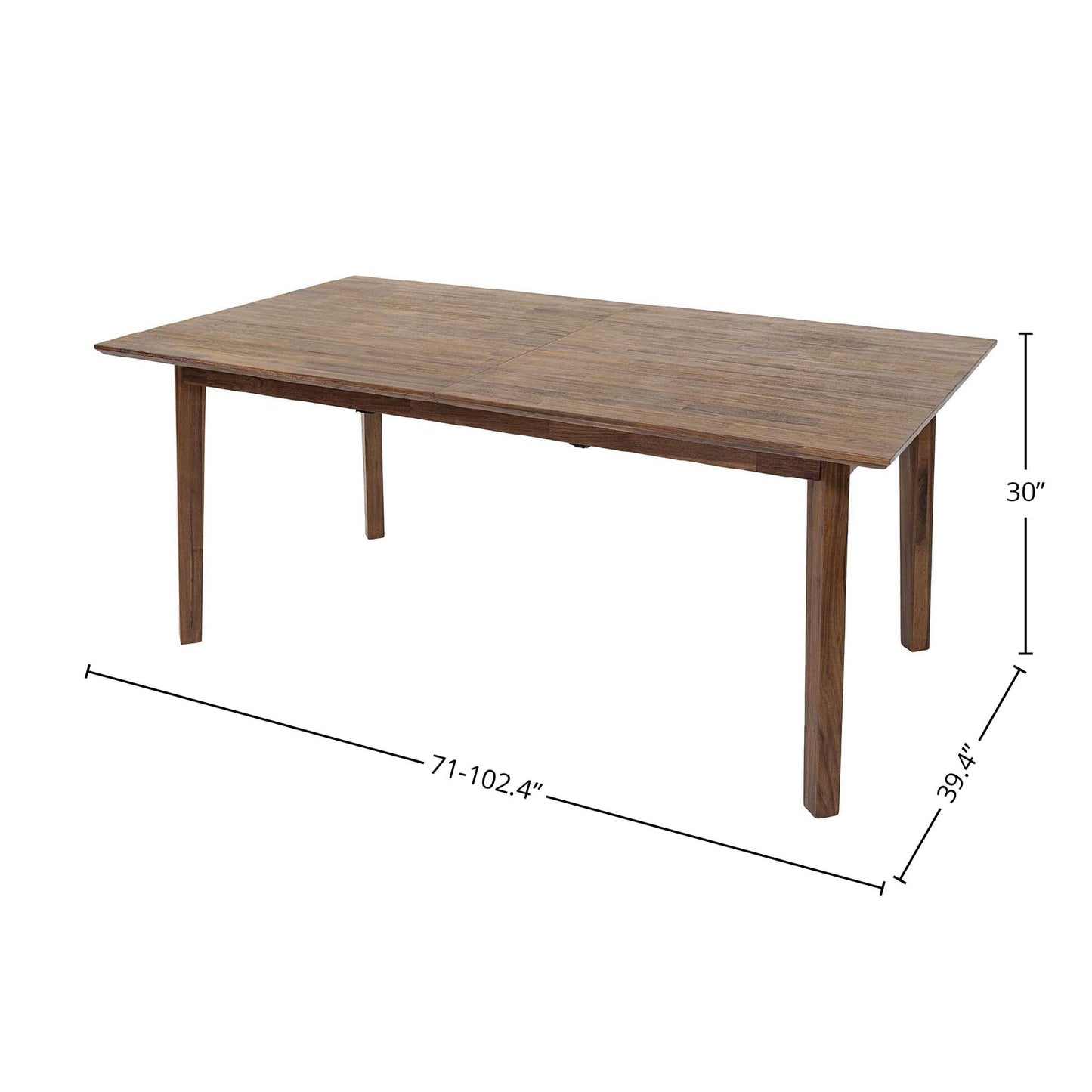 LH Home Gia Wooden Extendable Dining Table