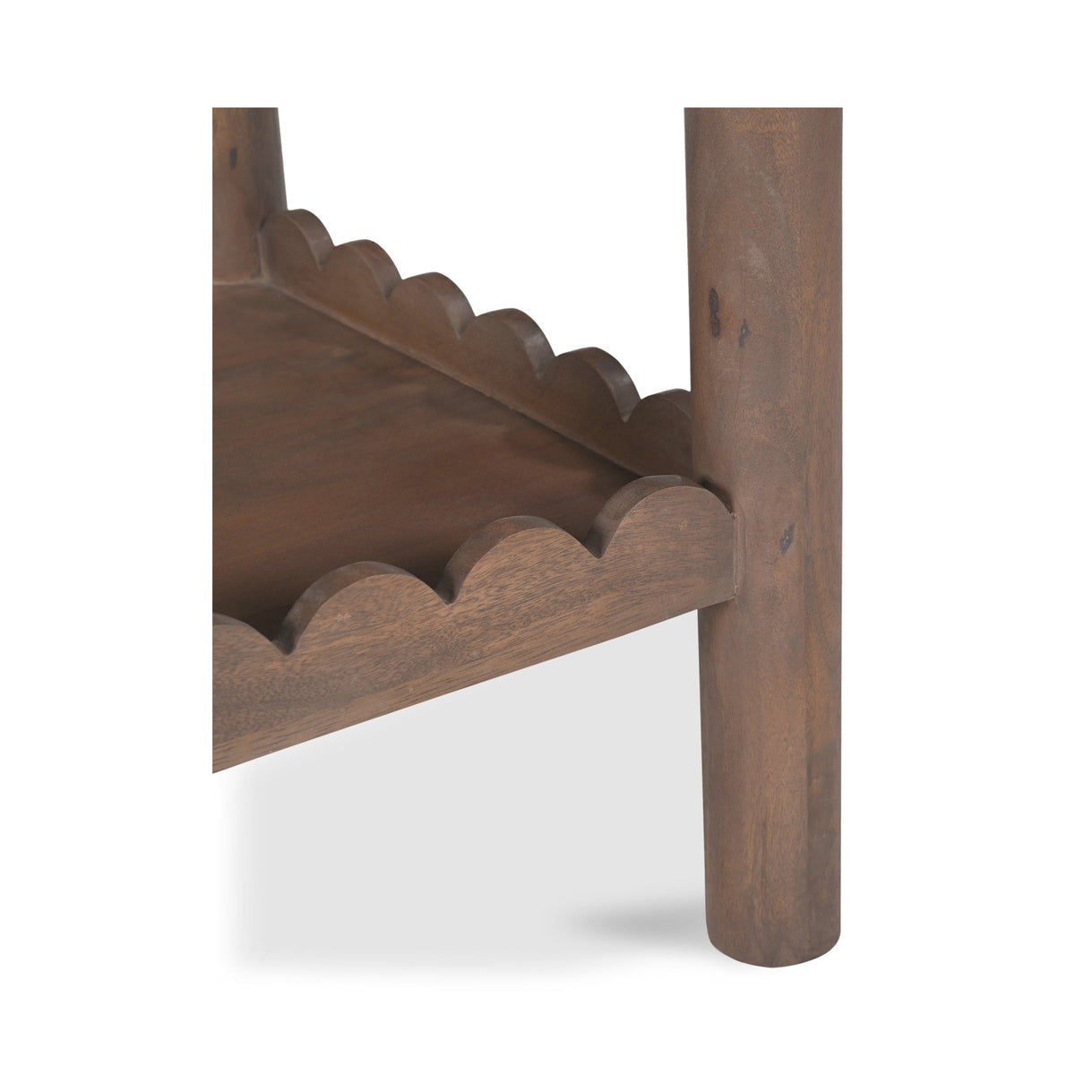 Moe's Home Wiley Wood Vintage Brown Square Side Table