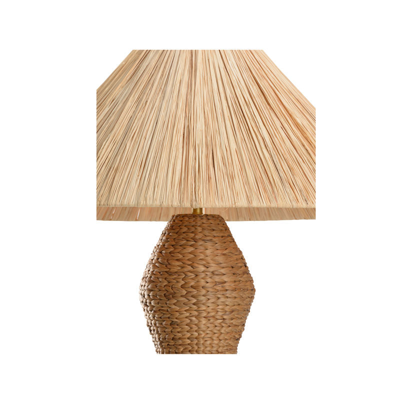 Gael Sculptural Shaped Rattan Floor Lamp-Floor Lamps-Wildwood-LOOMLAN