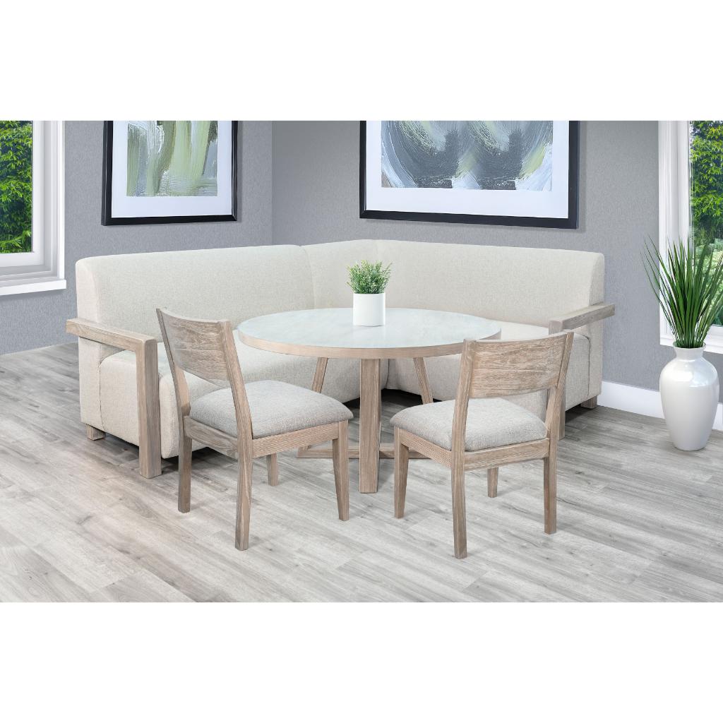 Sunny D Gibson 4-Piece Dining Set with Armless Chair