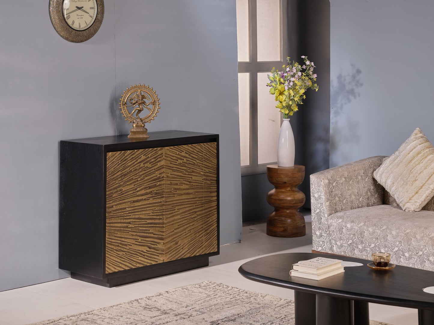 LOOMLAN Yardley Two Doors Wood Accent Cabinet