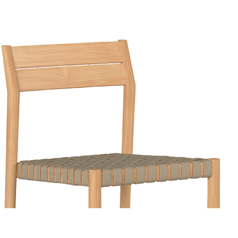 Siena Teak Woven Stackable Patio Armchair 4PC