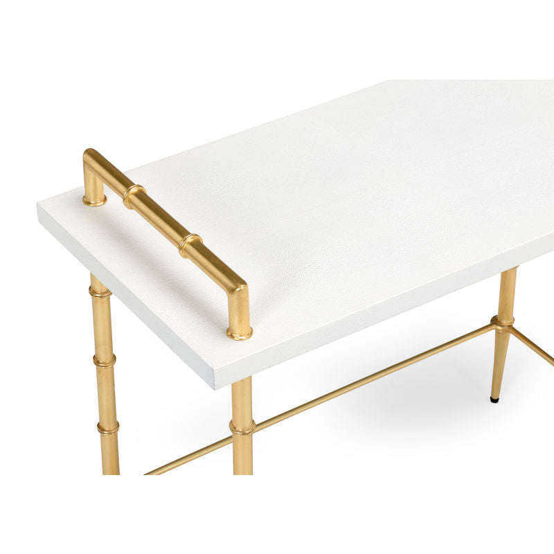 Harris White Wooden Top Drinks Table-Side Tables-Chelsea House-LOOMLAN