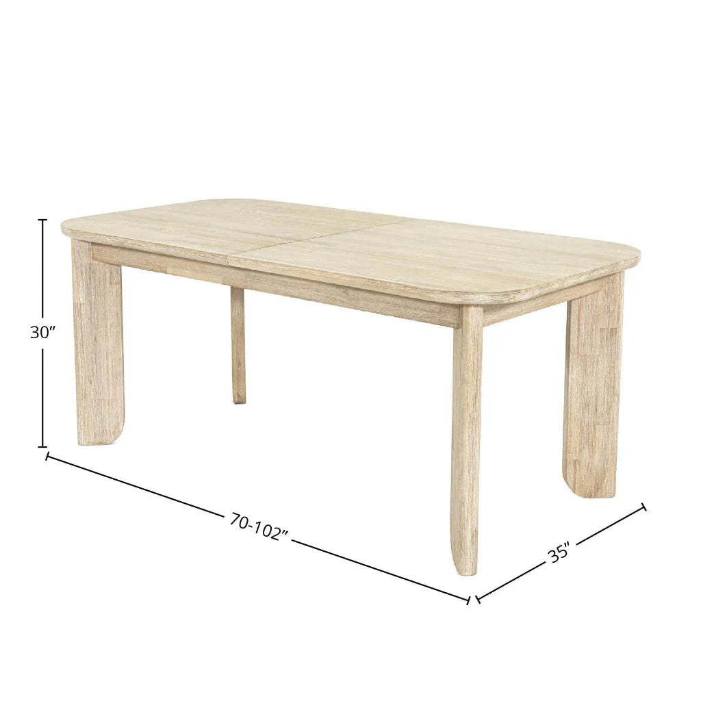LH Home Haru Wooden Extension Dining Table