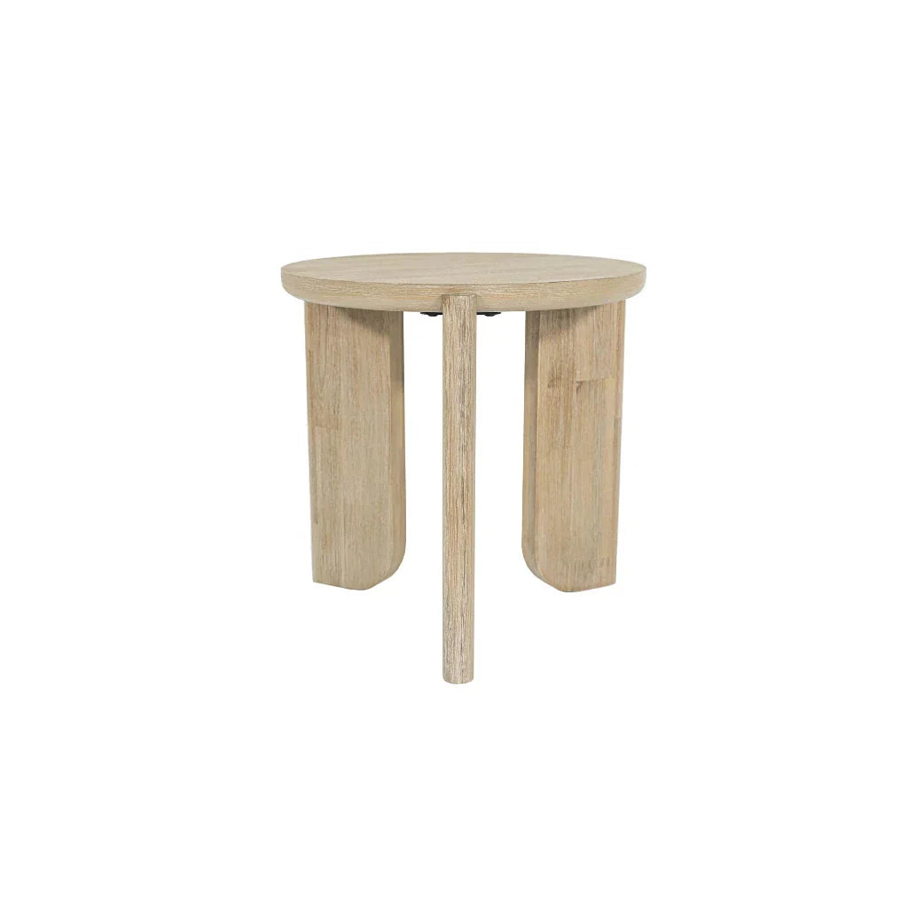 LH Home Haru Wooden Round Side Table