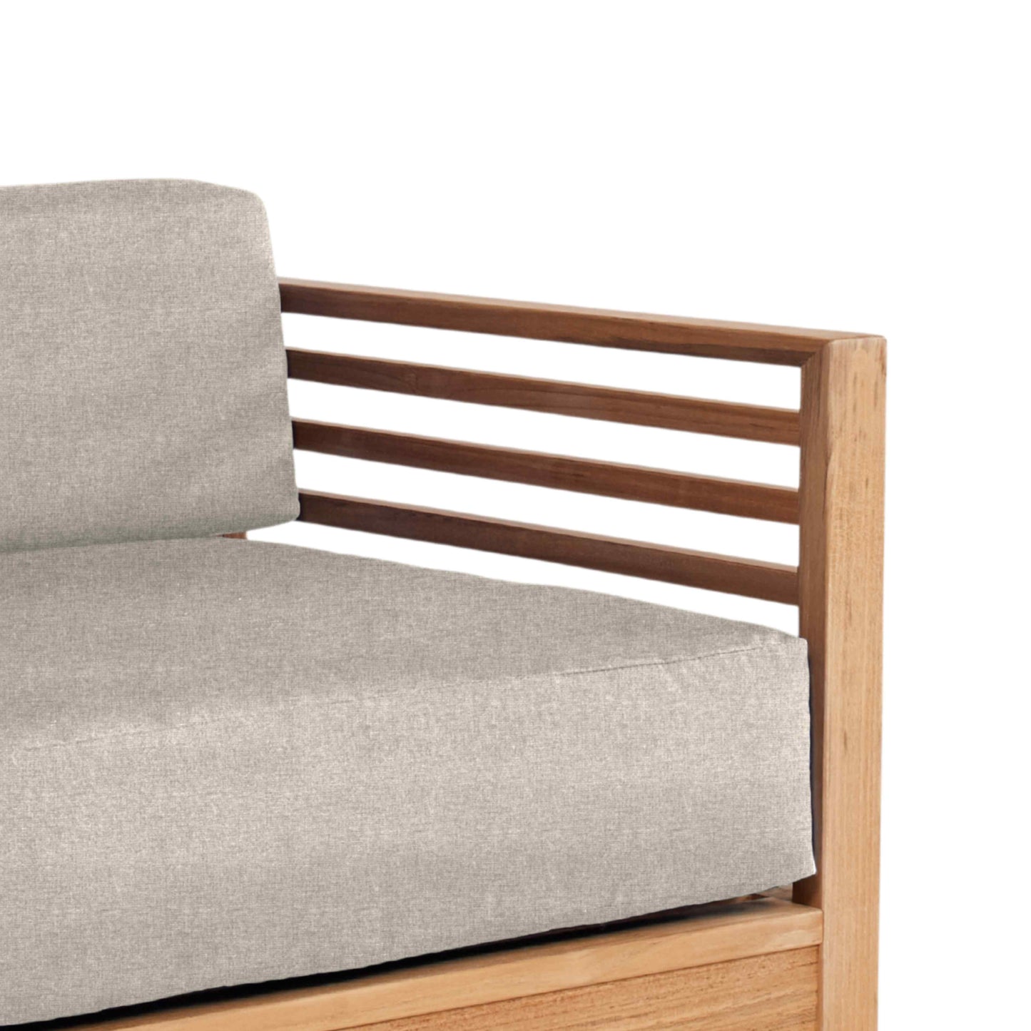 HiTeak Summer Teak Outdoor Accent Chair with Sunbrella