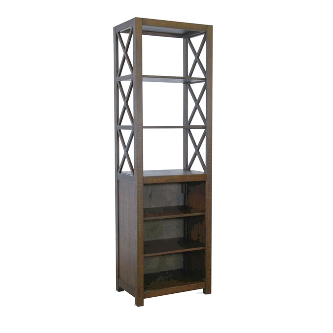 Sunny D Homestead Entertainment Wall Dark Brown