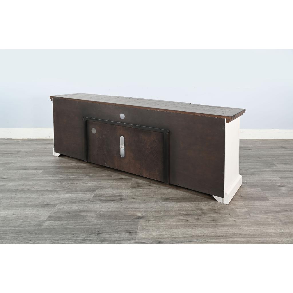 Sunny D Homestead Media Console with Electric Fireplace