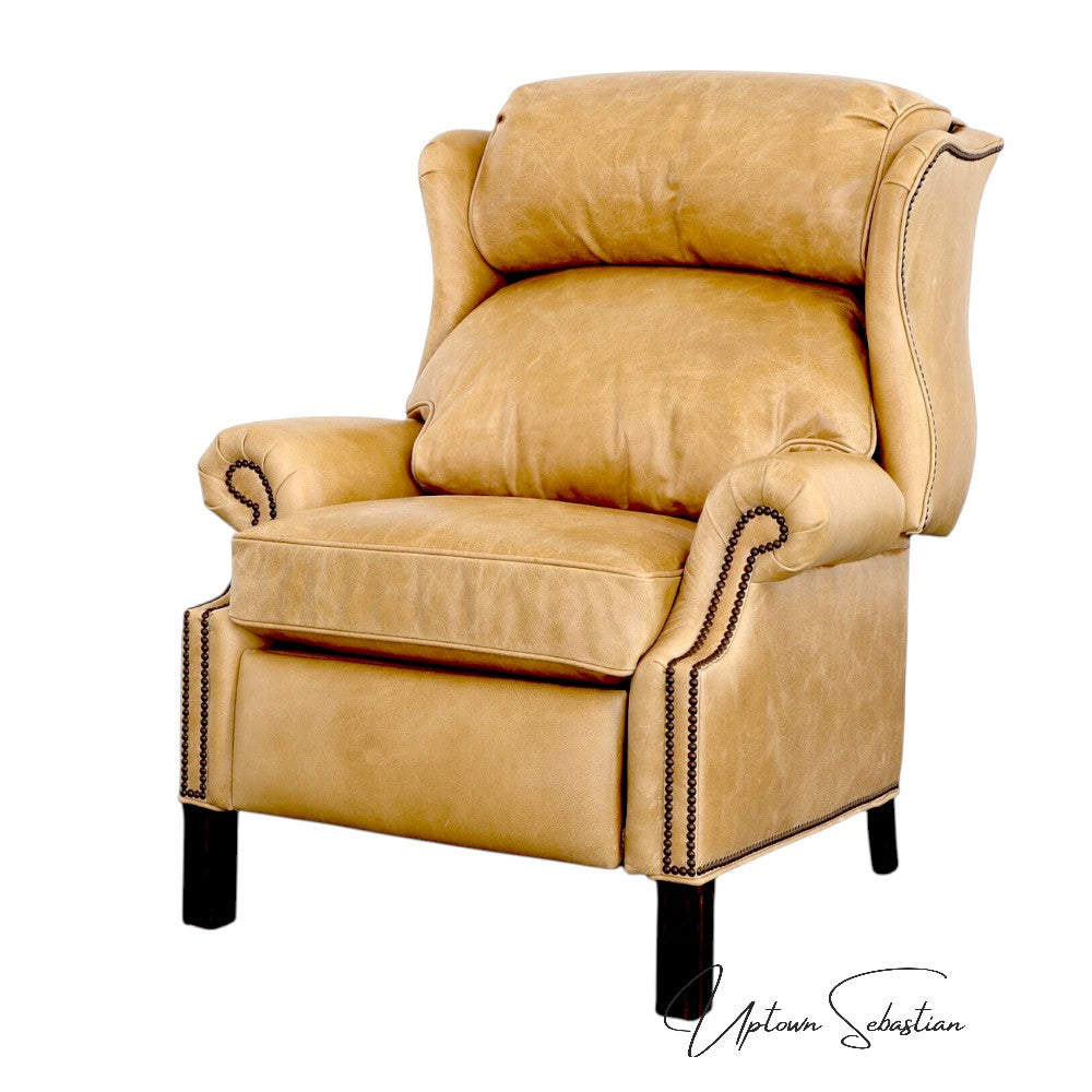 Haven Leather Power Push Button Recliner