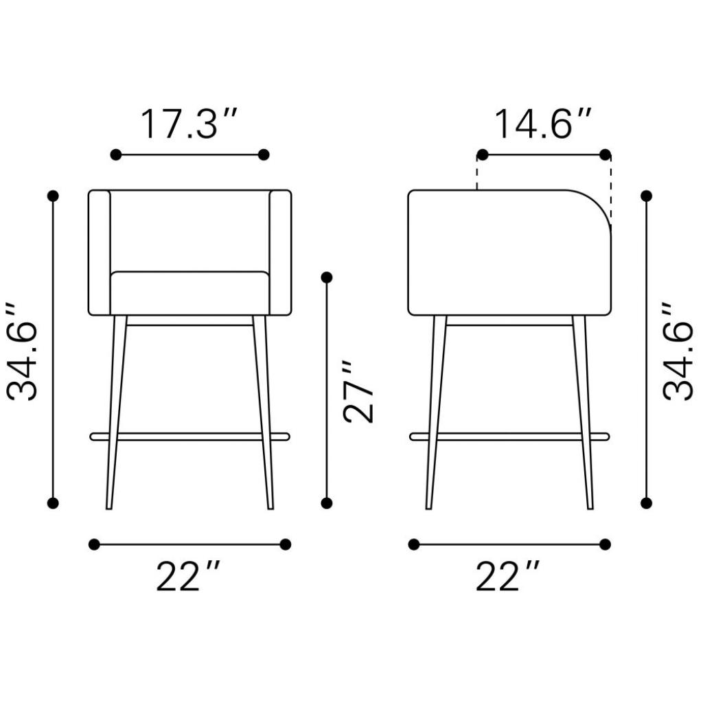 Horbat Counter Stool (Set of 2)