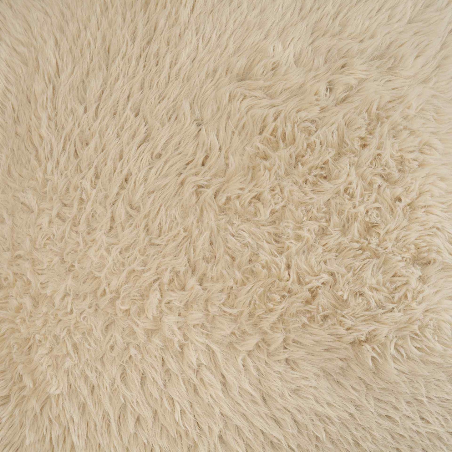 Huntley Cream Faux Fur Fabric Swivel Club Chair