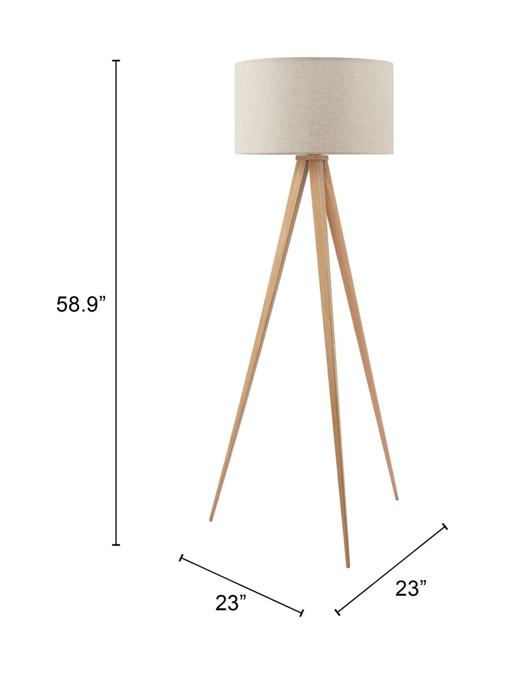 Zuo Modern Imperial Steel Floor Lamp