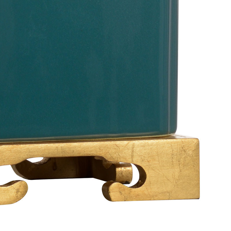 Inkwell Green Table Lamp-Table Lamps-Wildwood-LOOMLAN