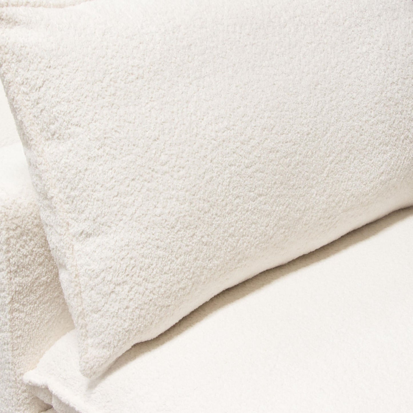 Ivy Armless Chair in White Faux Shearling-Dining Chairs-Diamond Sofa-Sideboards and Things