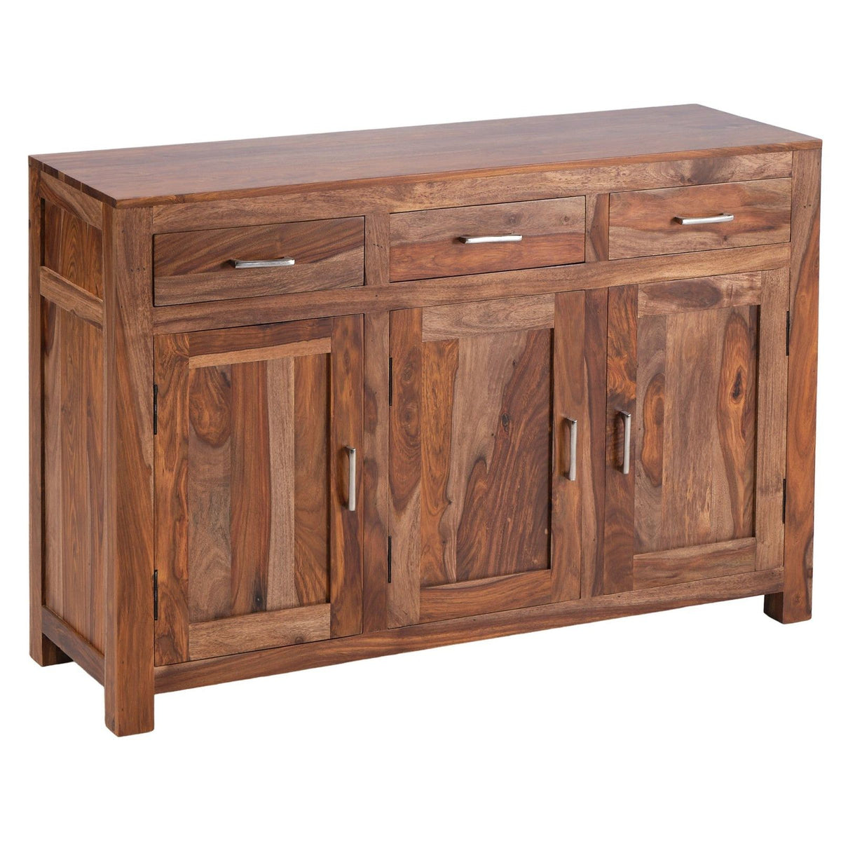 LOOMLAN Exeter Wood 3 Drawer & 3 Door Sideboard