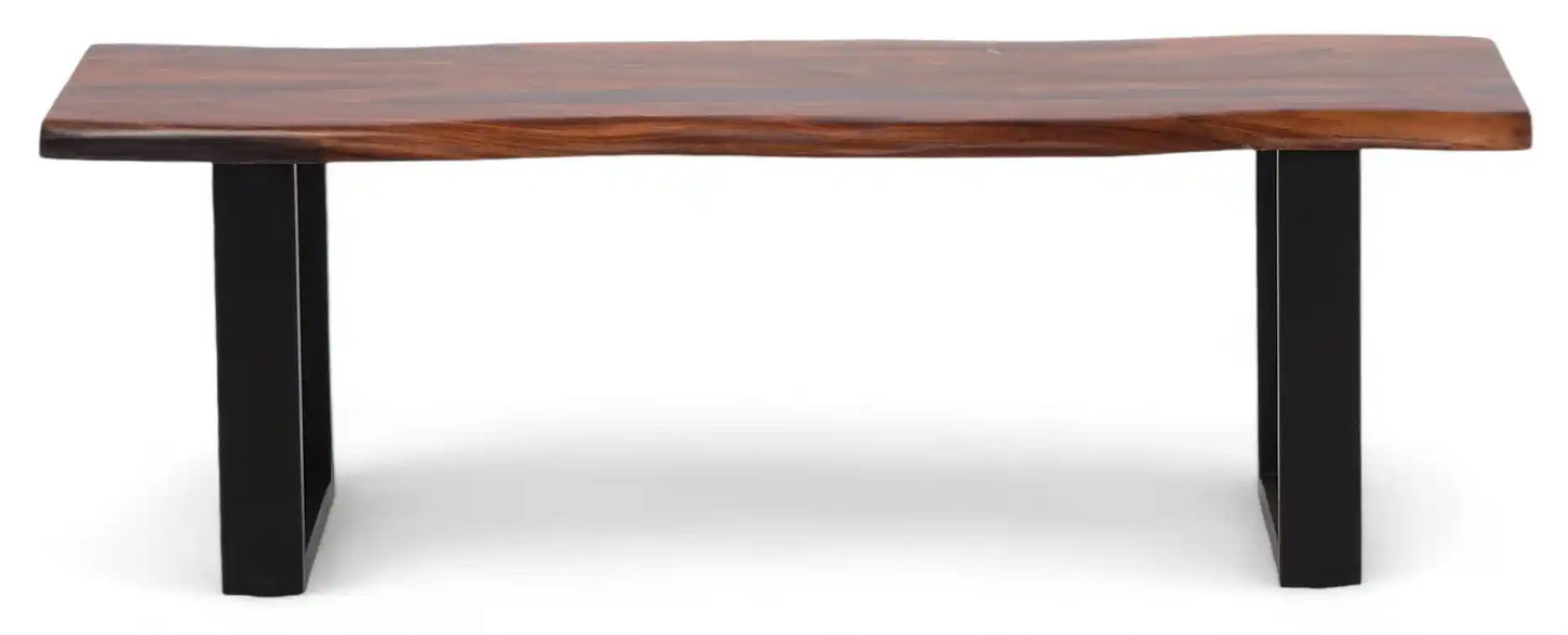 Crofford Rich Grain Backless Dining Bench