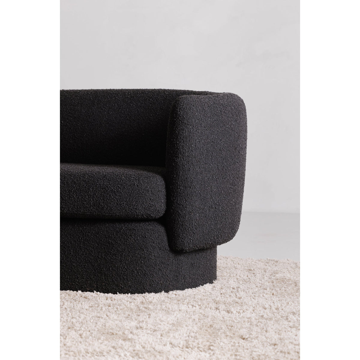 Moe's Home Koba Performance Fabric Black Sofa