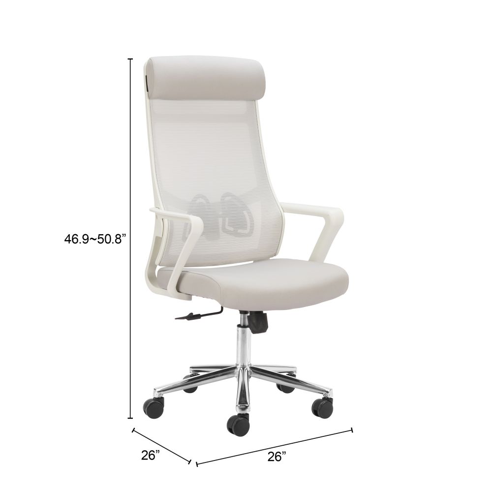 Zuo Modern Jett Mesh Fabric High Back Office Chair