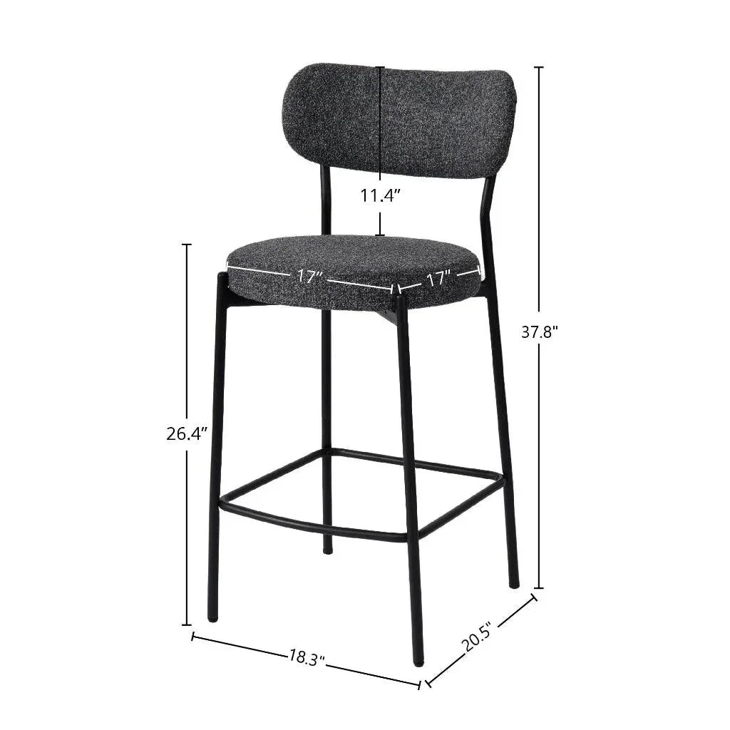 LH Home Kai Performance Fabric Counter Stool