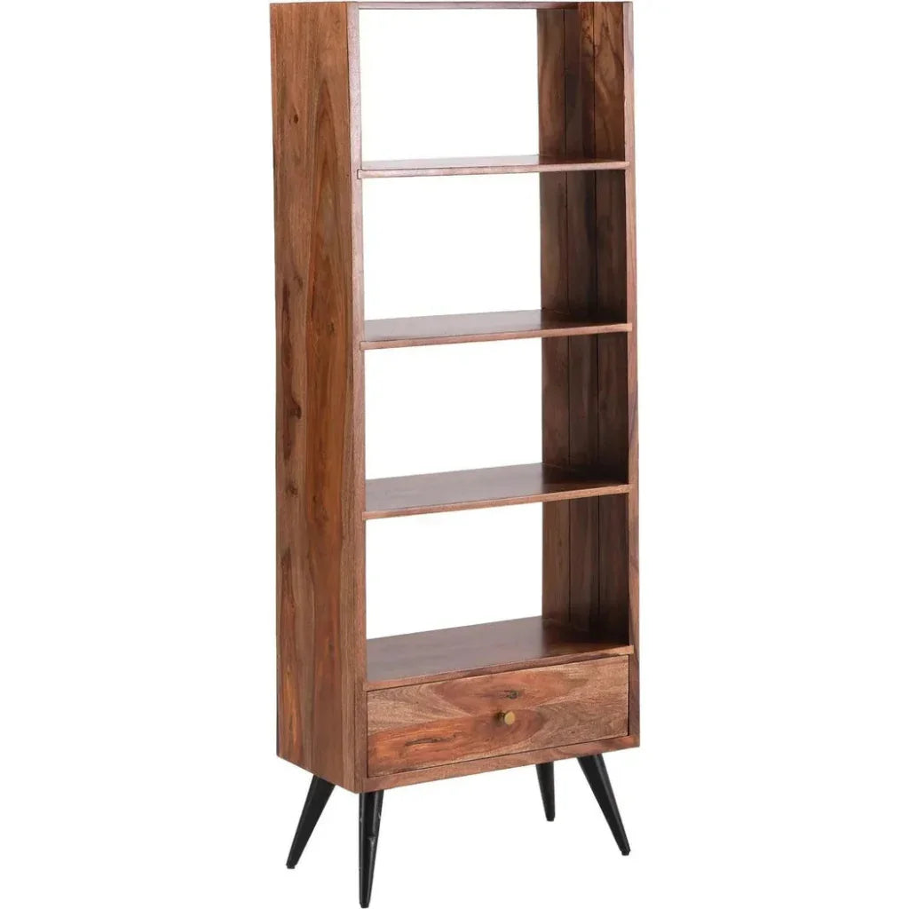 Kartha One Drawer Wood Etagere-Etageres-LOOMLAN-LOOMLAN