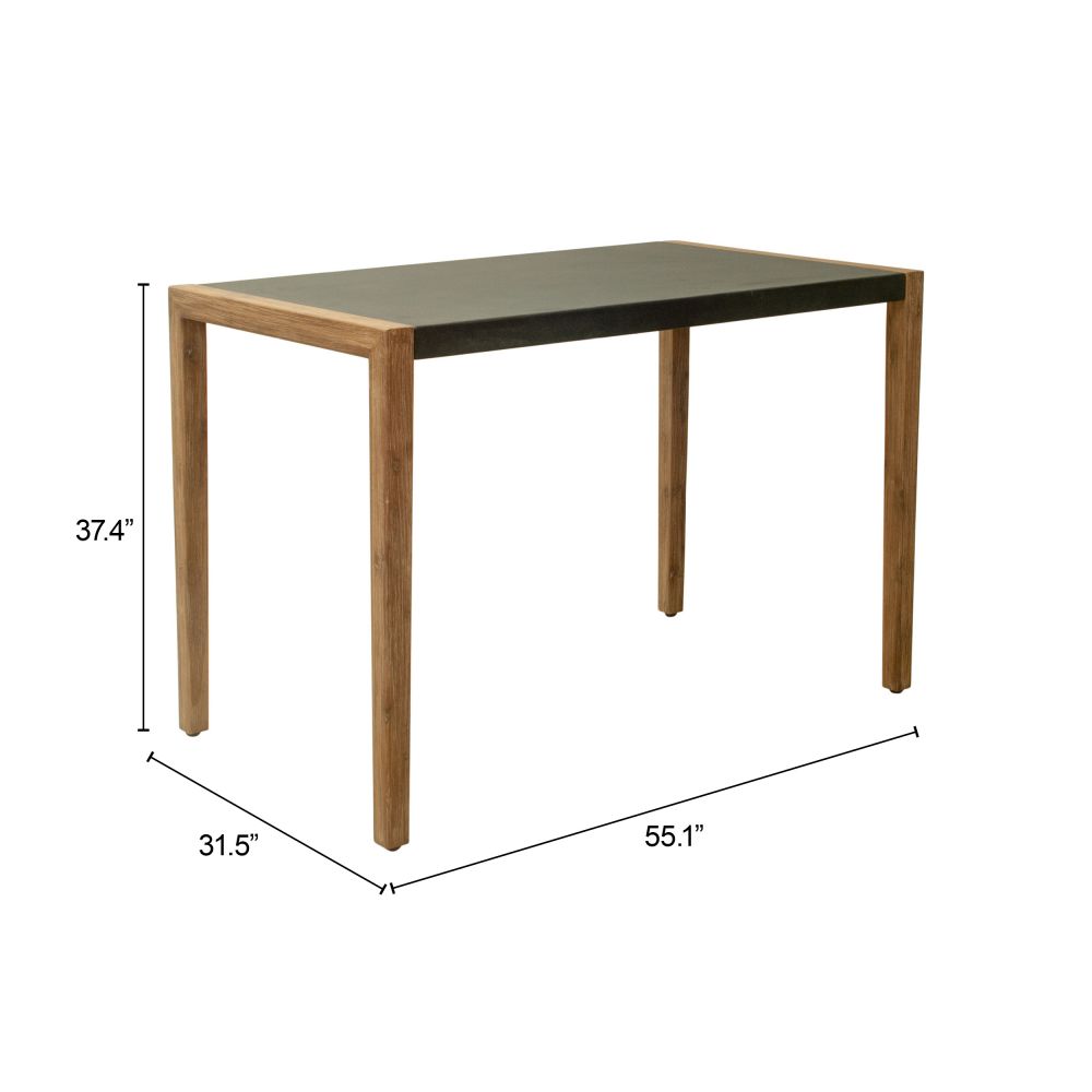 Zuo Modern Kata Terrazzo Top Rectangular Counter Table