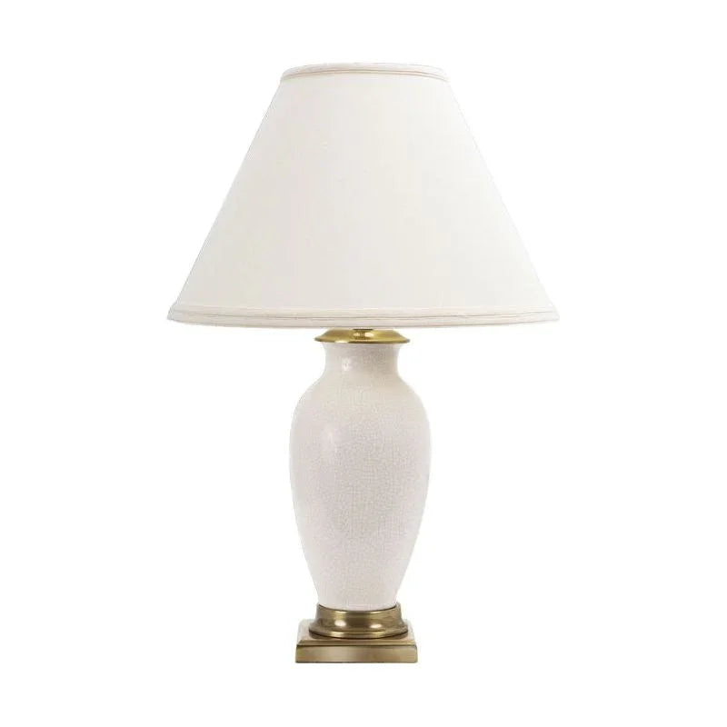 Wildwood Kyoko White Crackle Glazed Porcelain Table Lamp
