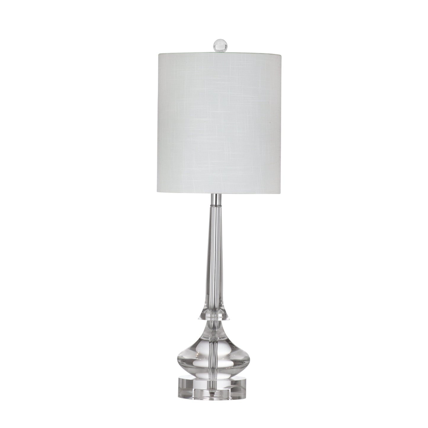 Bassett Mirror Rivoli Crystal White Table Lamp