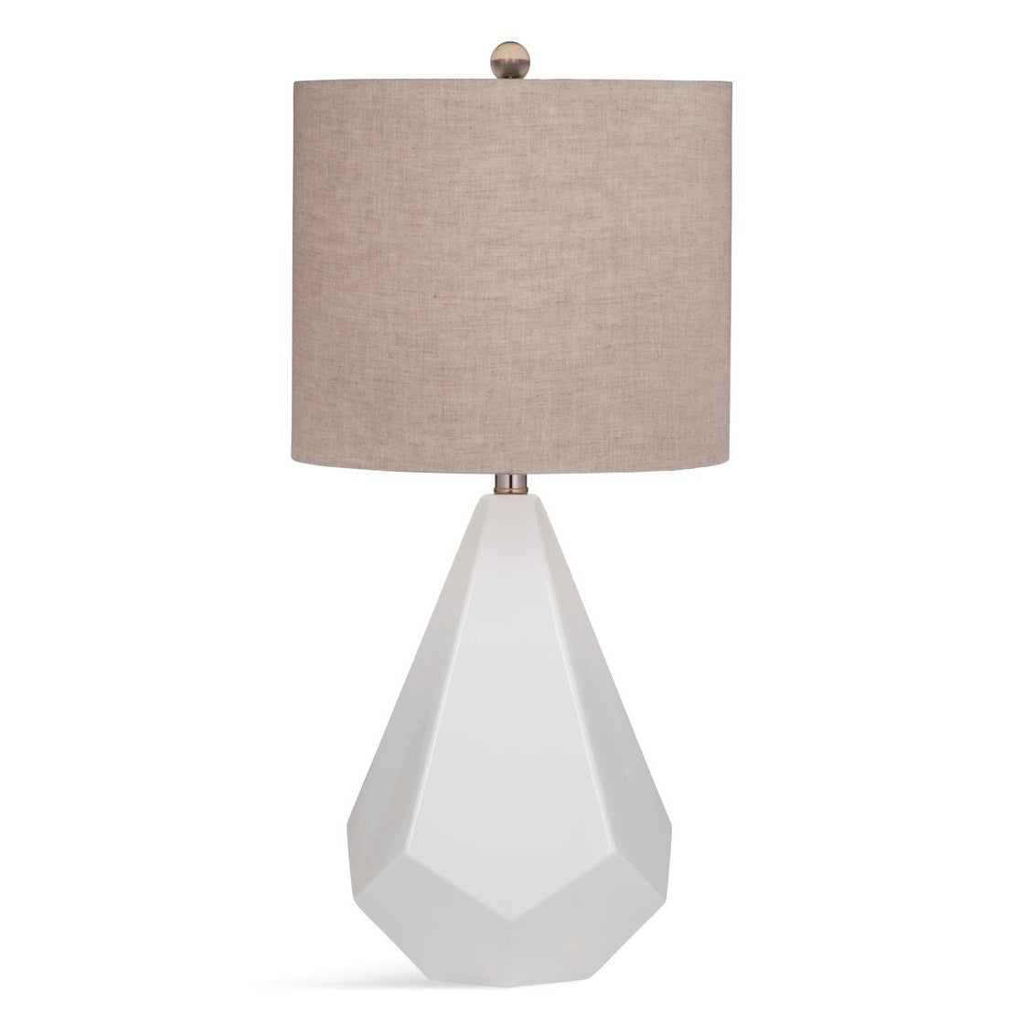Bassett Mirror Delaney Ceramic White Table Lamp