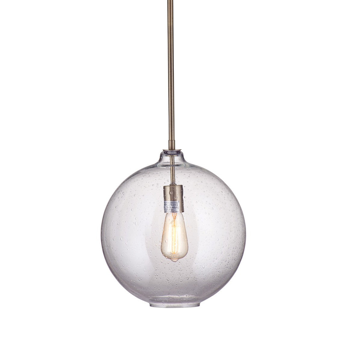 Bassett Mirror Chauncey Metal and Glass Gold Pendant