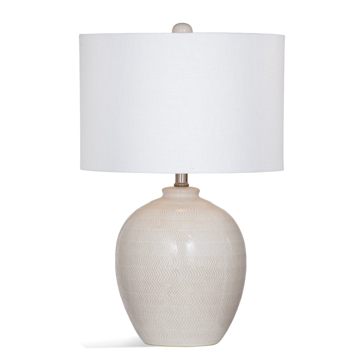 Bassett Mirror Ellen Ceramic White Table Lamp