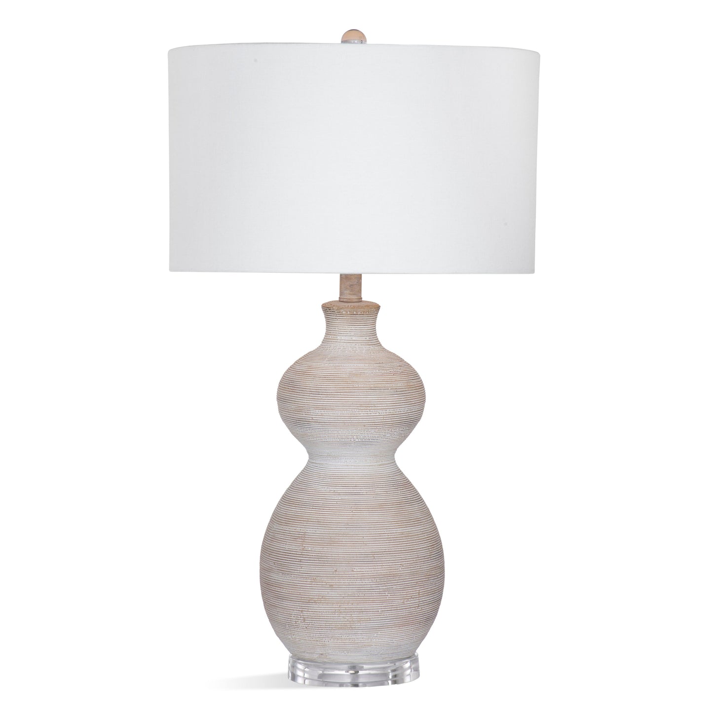 Bassett Mirror Sandy Ceramic White Table Lamp