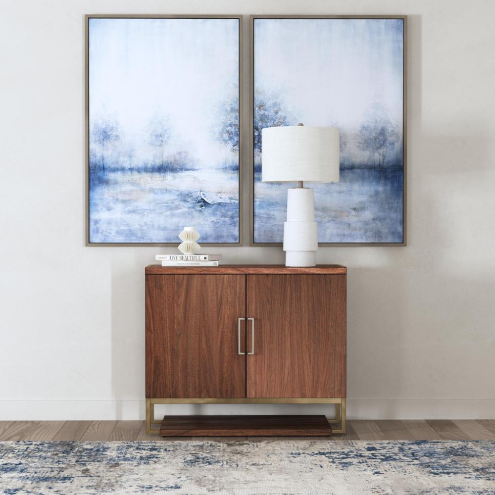 Bassett Mirror Valdivia Polyresin White Table Lamp