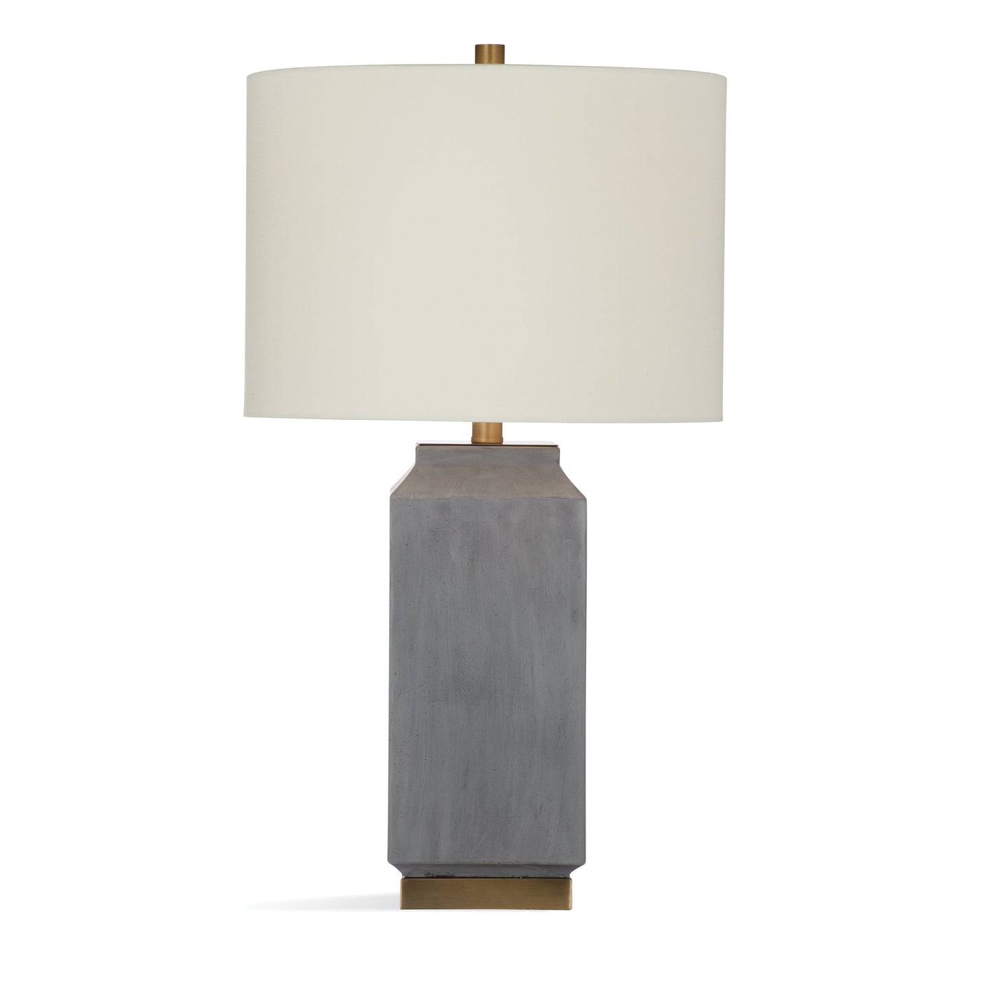 Bassett Mirror Broad Peak Concrete & Metal Grey Table Lamp