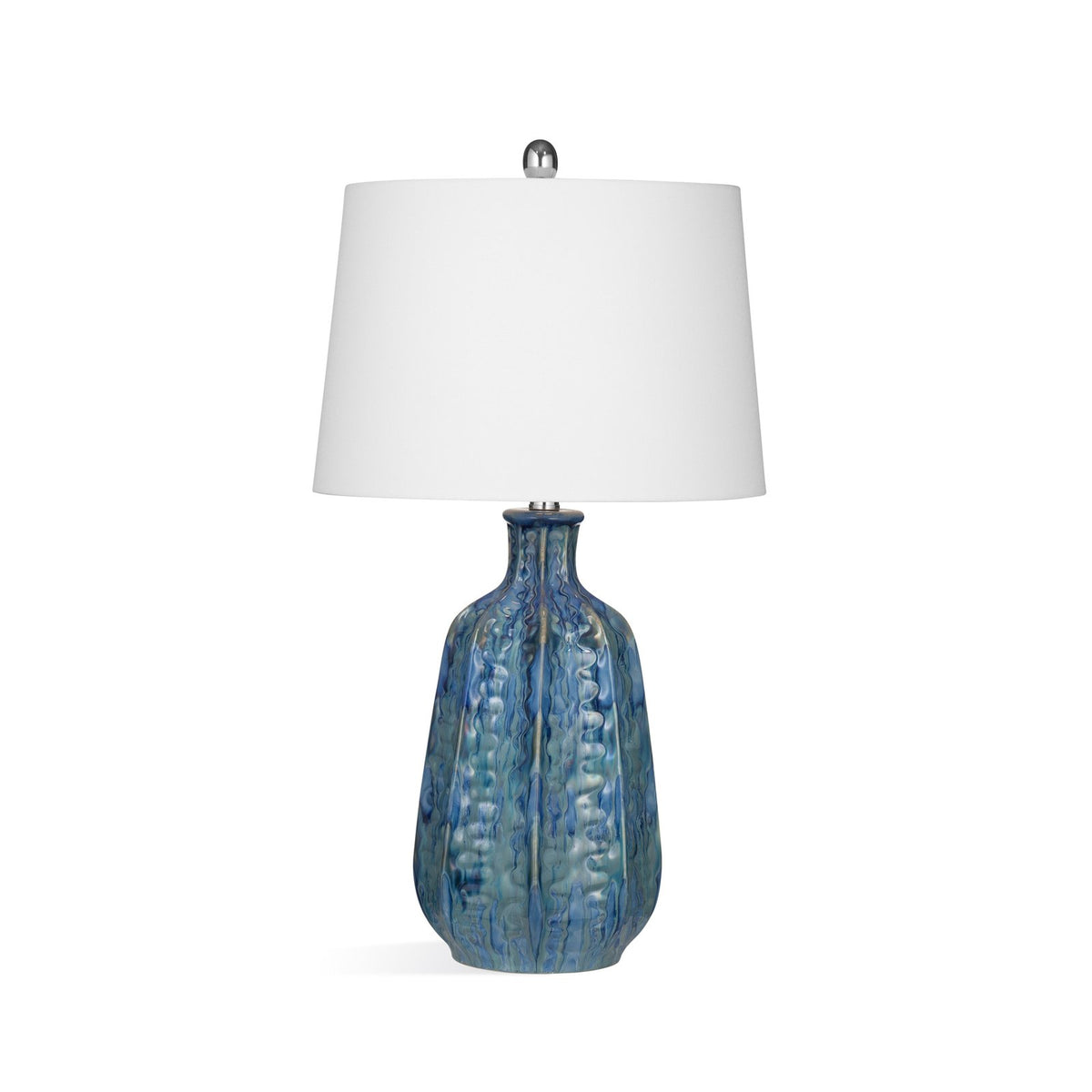 Bassett Mirror Tee Ceramic Blue Table Lamp