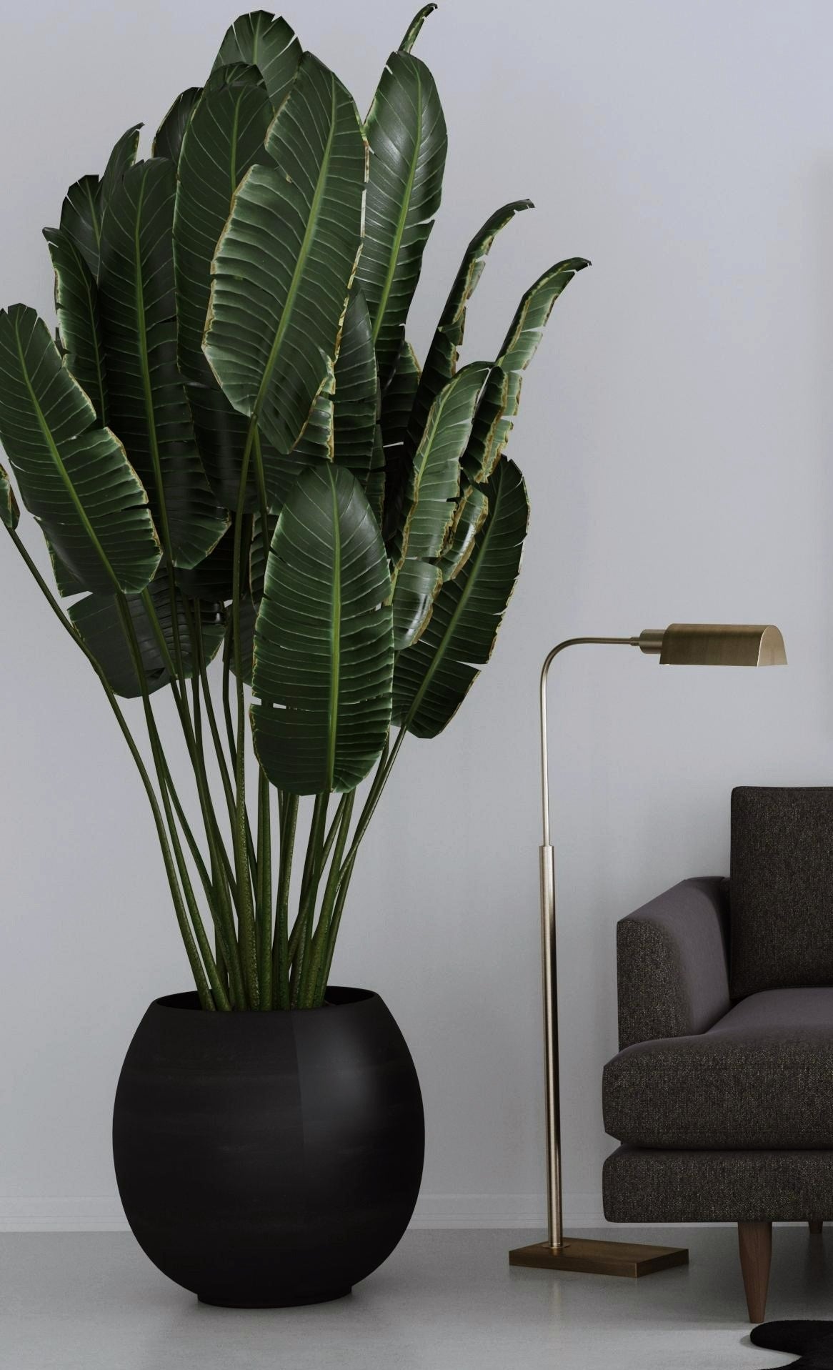 Clatsop Brass Metal Floor Lamp