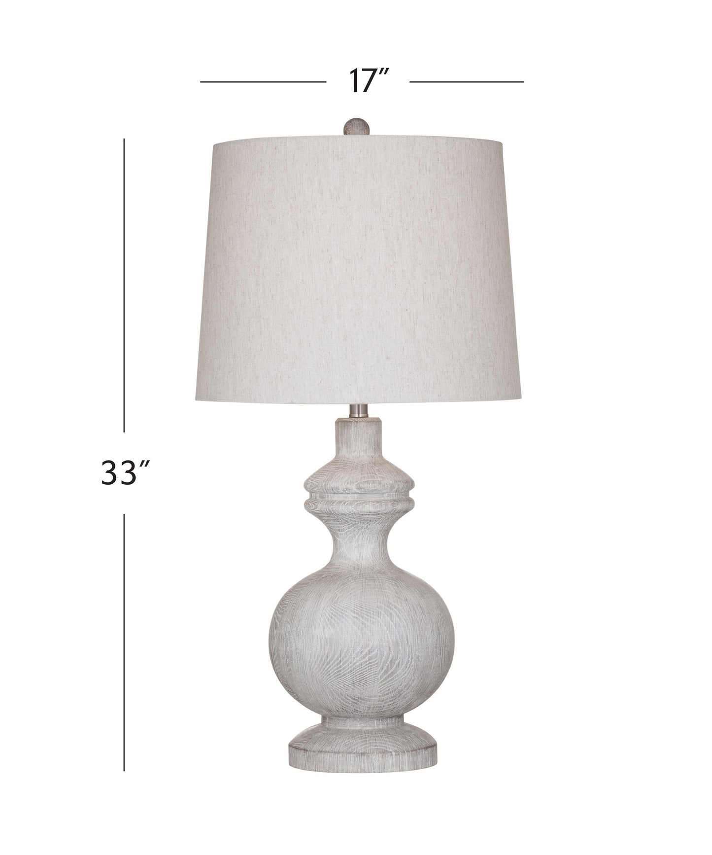 Krishina White Resin Table Lamp