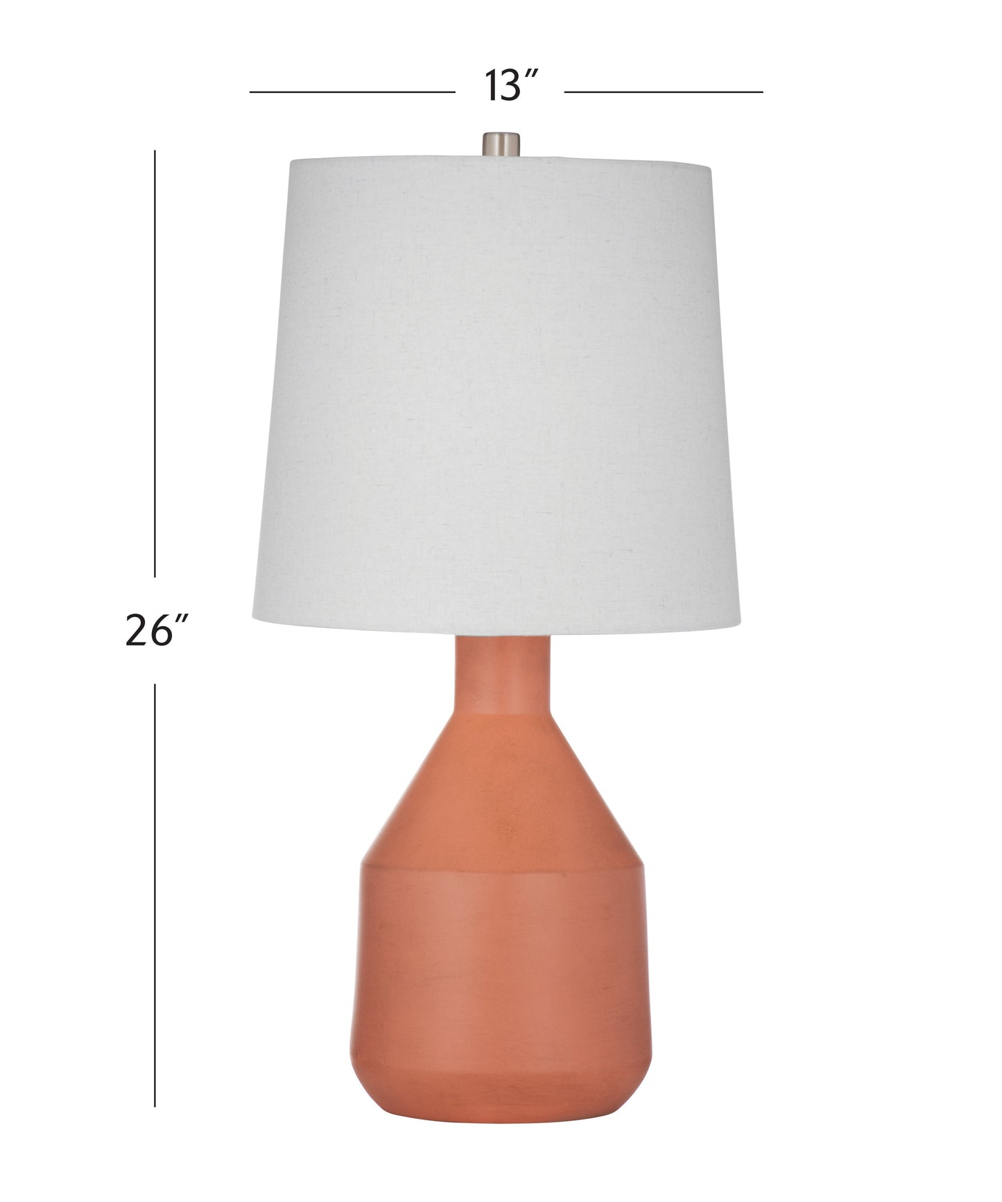 Sheridan Orange Ceramic Table Lamp