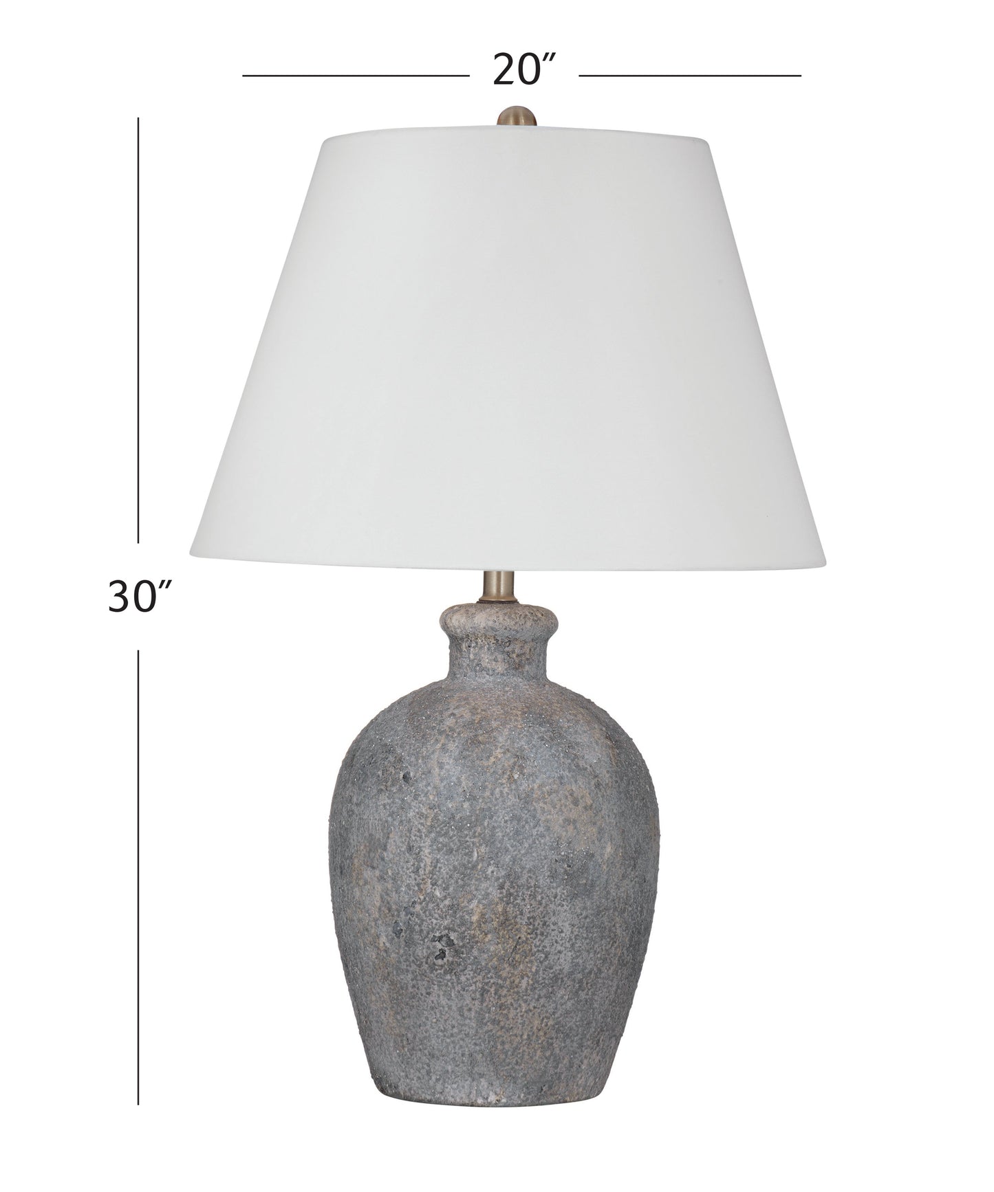 Fremont Grey Ceramic Base Table Lamp