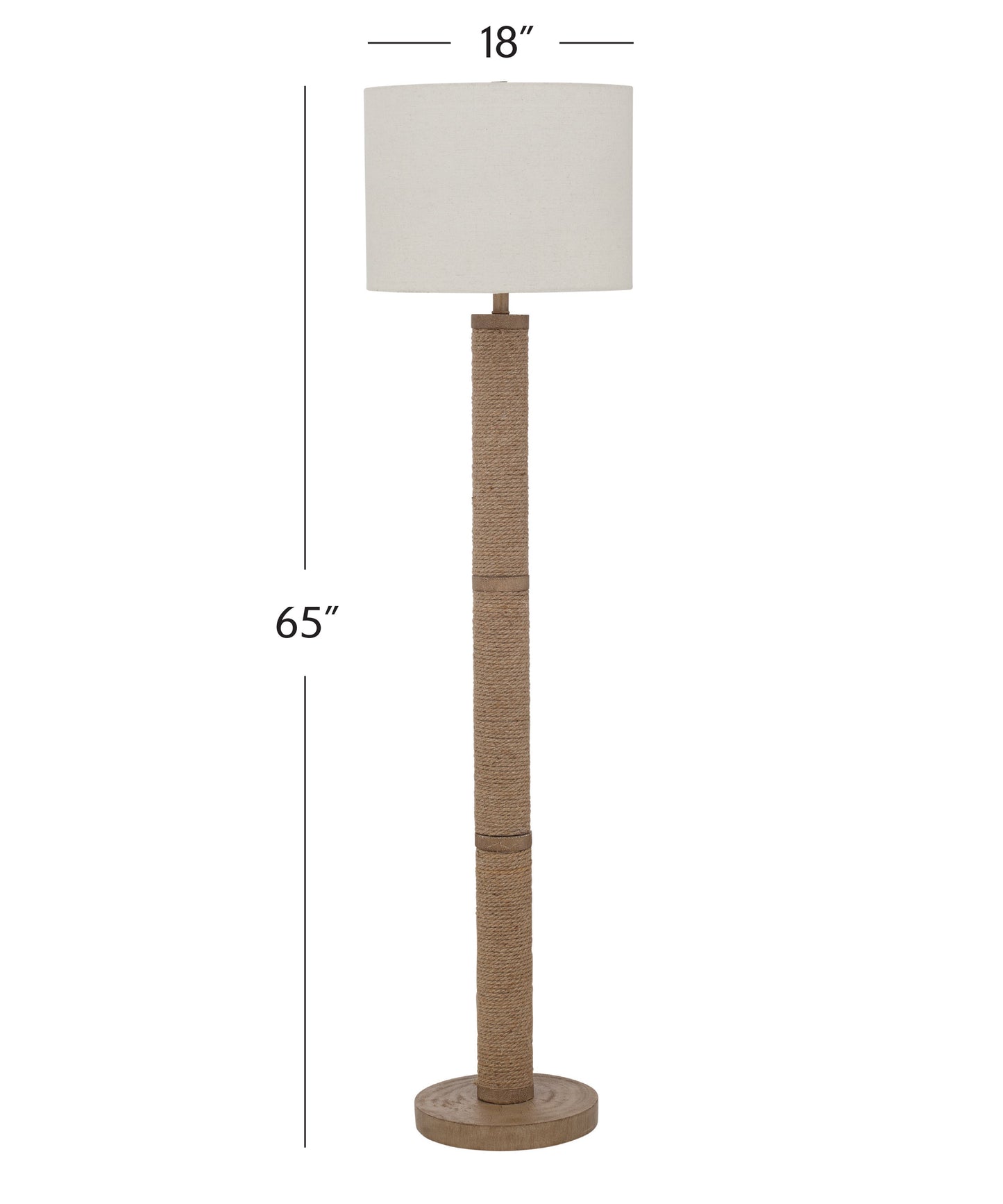 Chester Natural Rope Floor Lamp