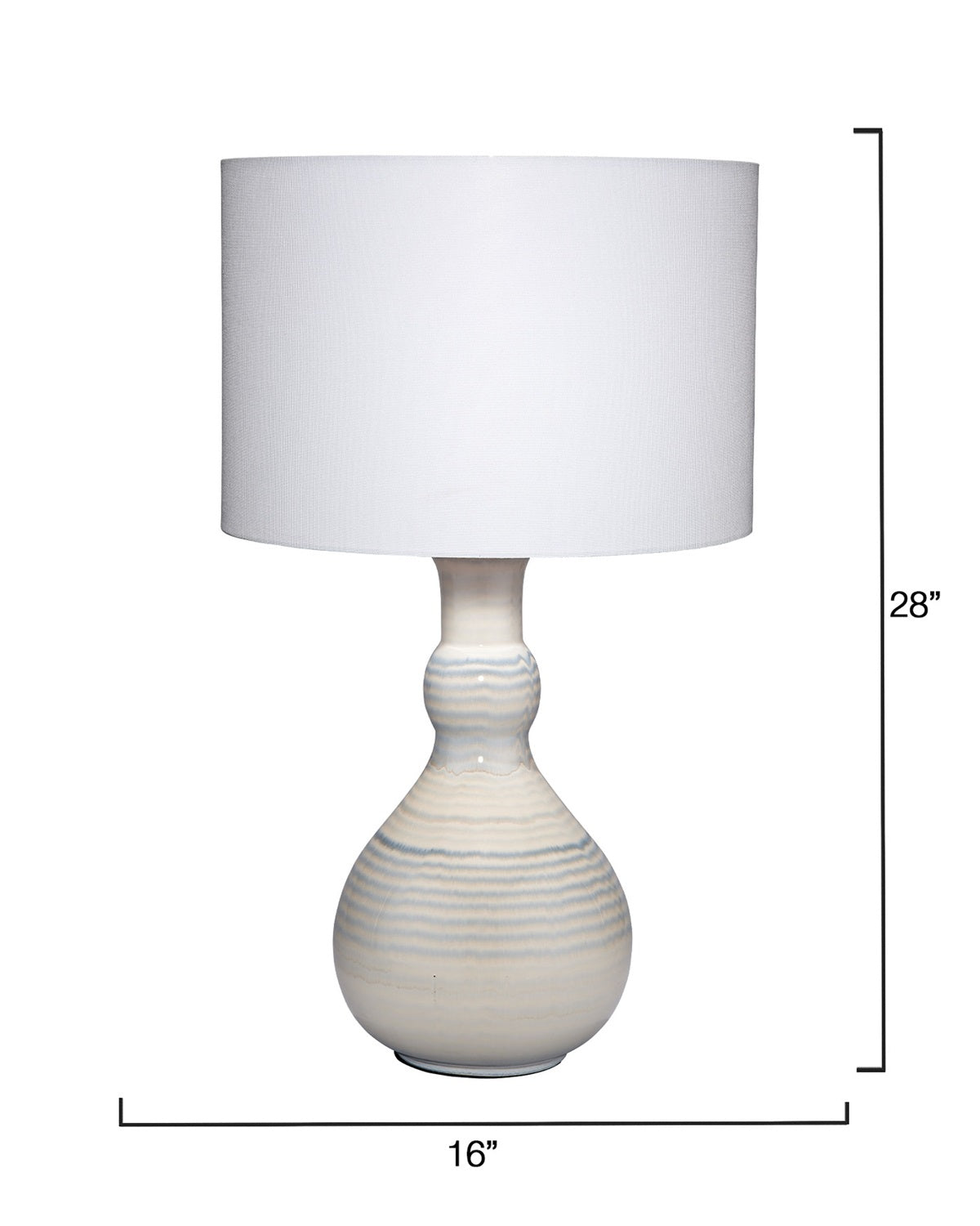Droplet Ceramic Table Lamp Blue - & Lighting