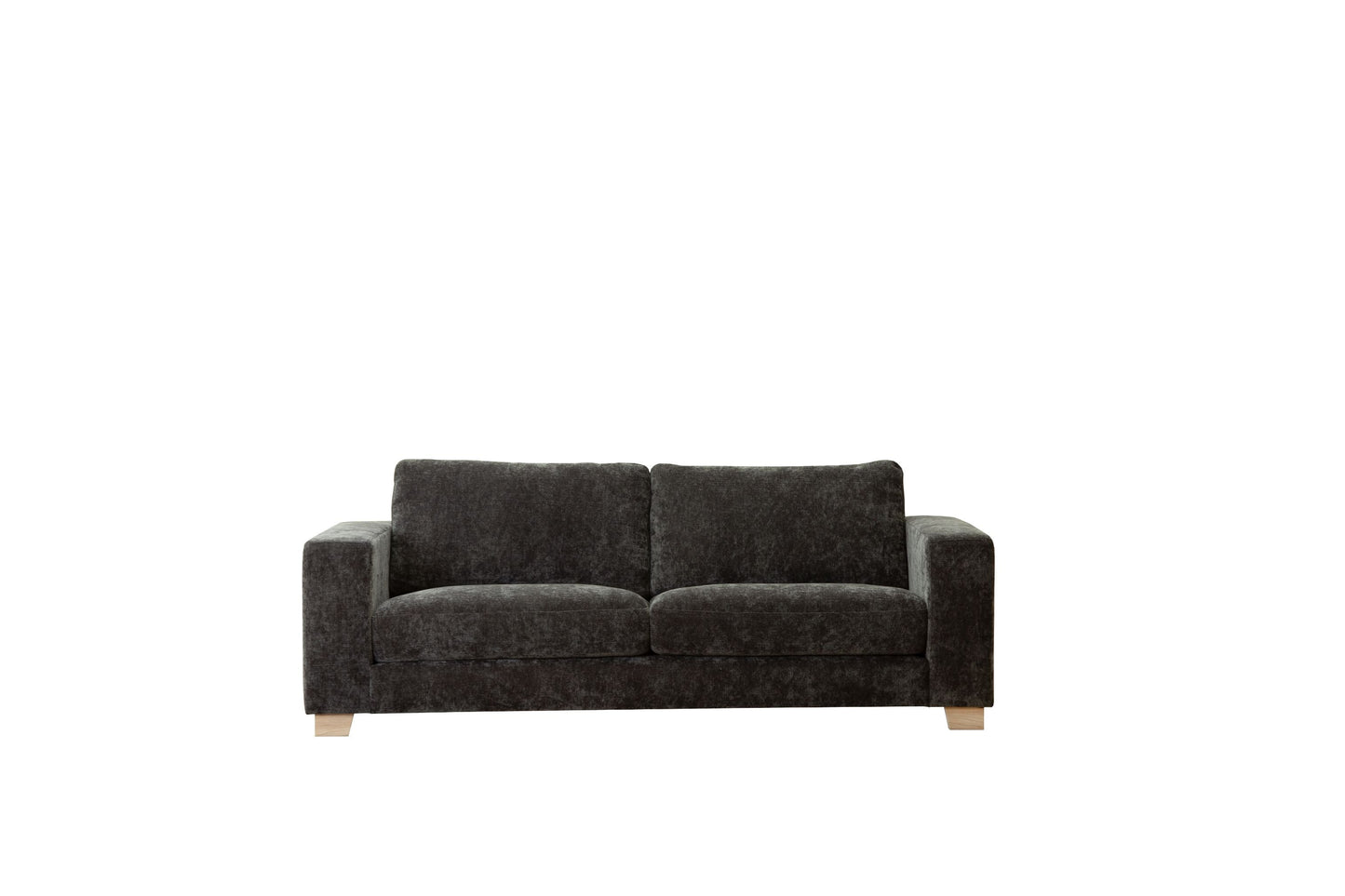 LOOMLAN Custom Upholstery Larvik Minimalist Rounded Edge Fabric Loveseat