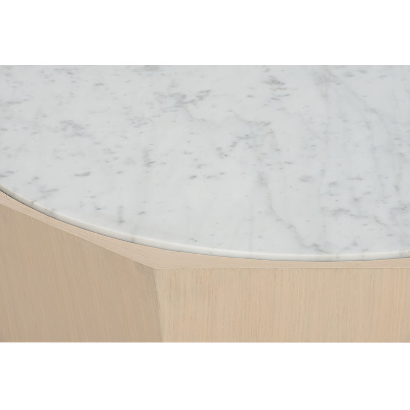 Laurence Marble Top Coffee Table-Coffee Tables-Wildwood-LOOMLAN