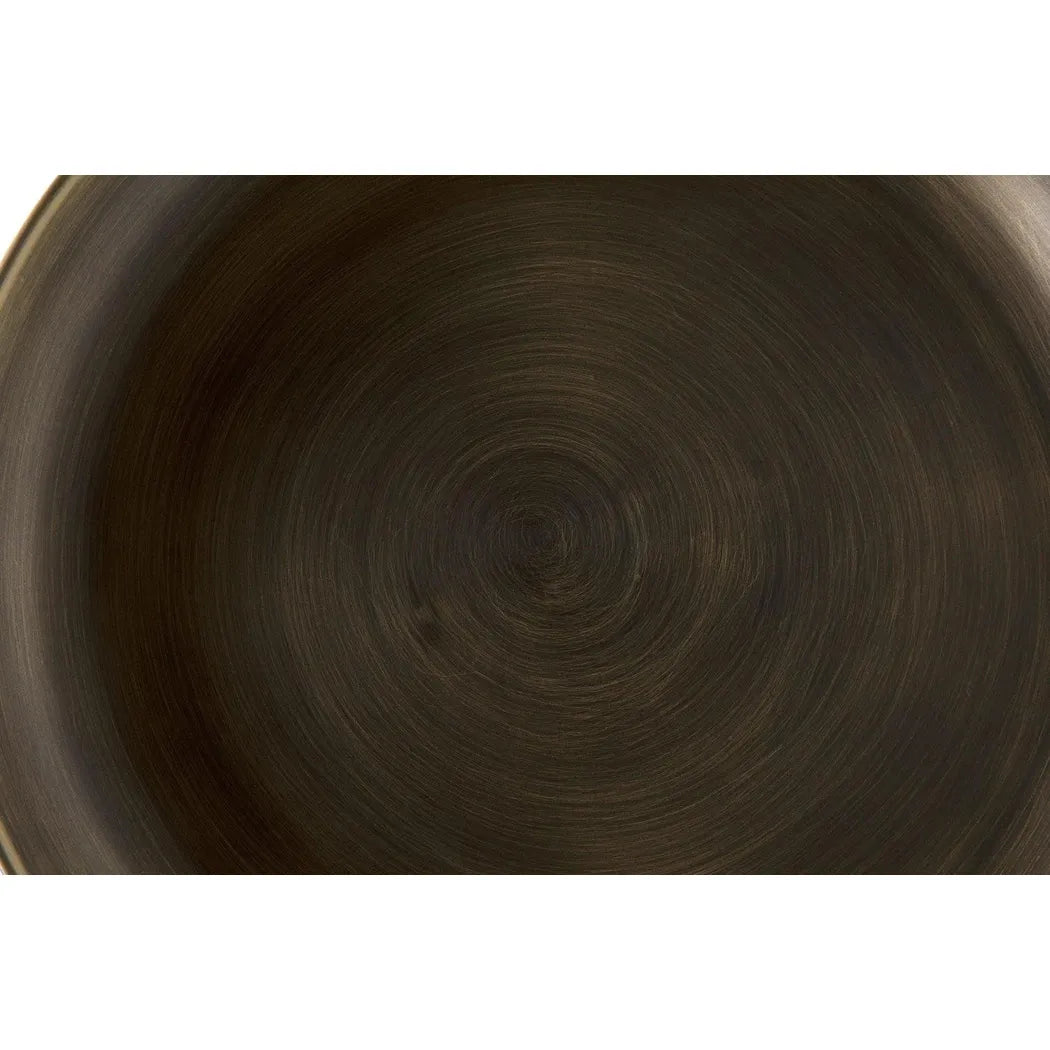 Lee Side Table, Aged Brass